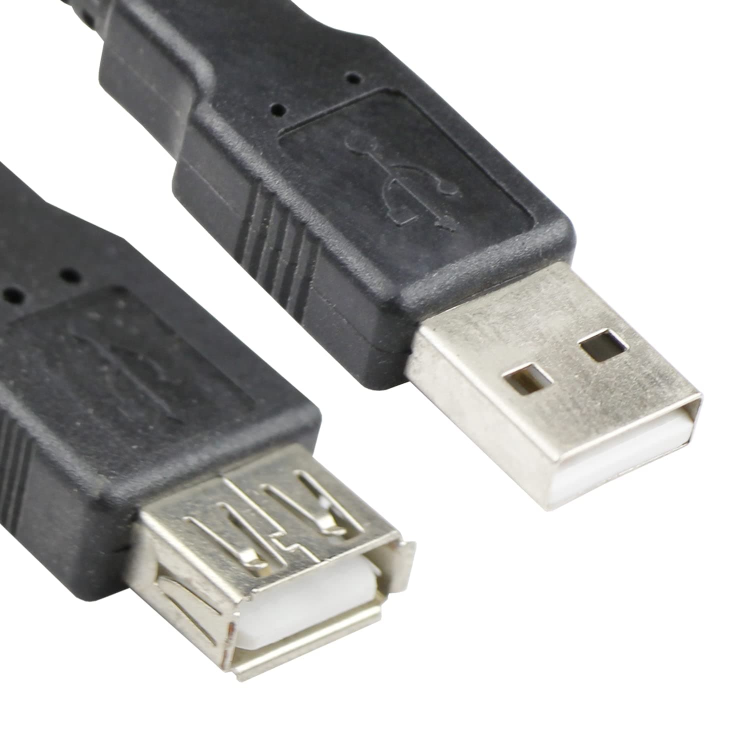 Кабел VCom CU202-B-3m, USB A(м) към USB A(ж), 3m, никелирани конектори