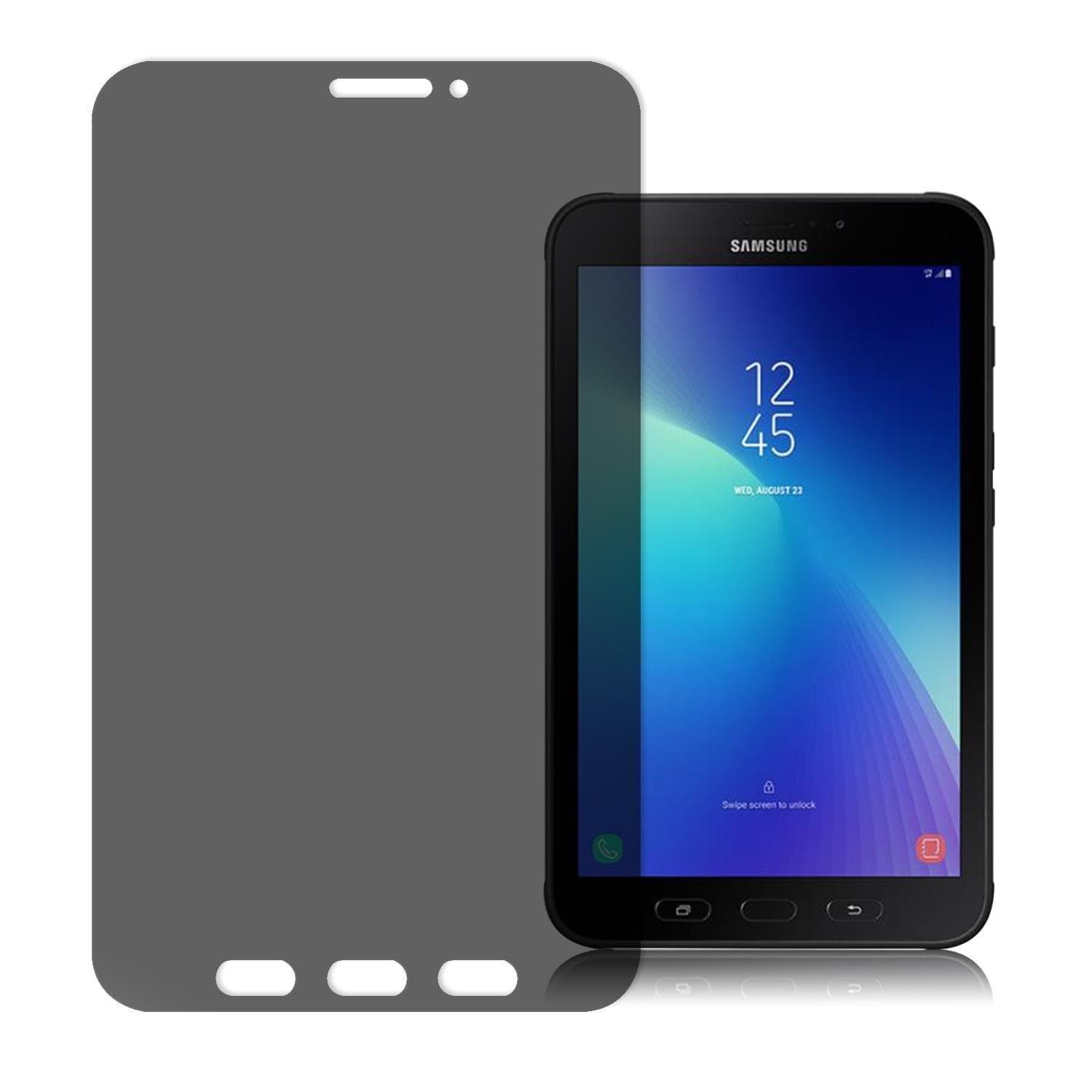 Стъклено покритие с извити ръбове и определен ъгъл на виждане за Samsung Galaxy Tab Active 2 - 4smarts Second Glass Privacy Pro 4Way Anti-Spy