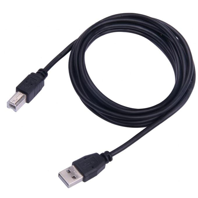 Кабел SBOX USB-1013, от USB A(м) към USB B(м), 3m, черен