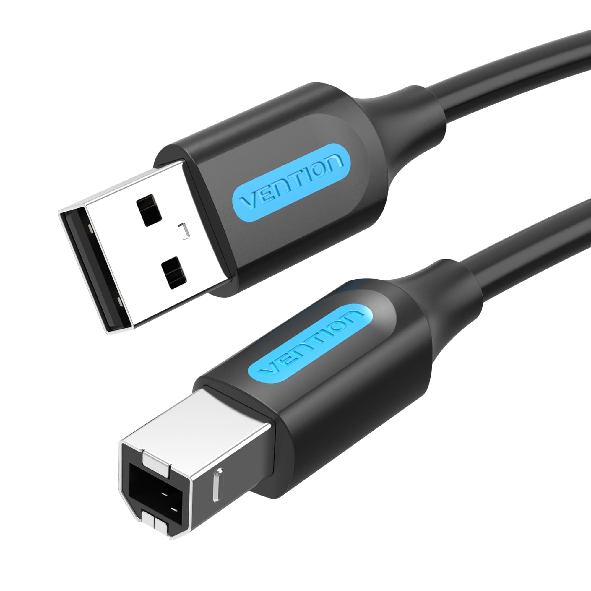 Кабел Vention COQBD, от USB A(м) към USB B(м), 0.5m, екраниран, черен