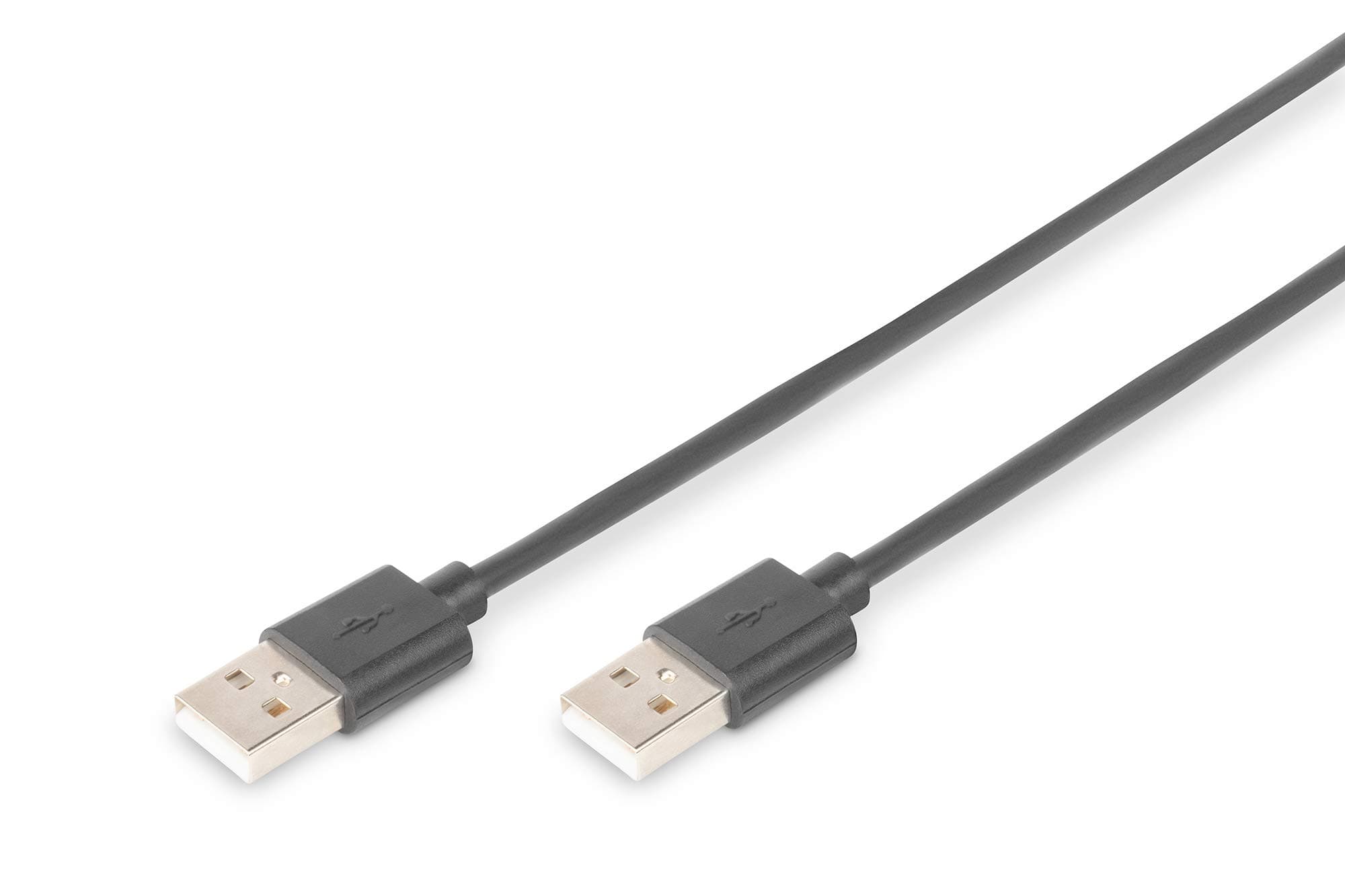 Кабел DIGITUS, от USB-A (м) към USB-A (м), 5m, AK-300101-050-S, черен