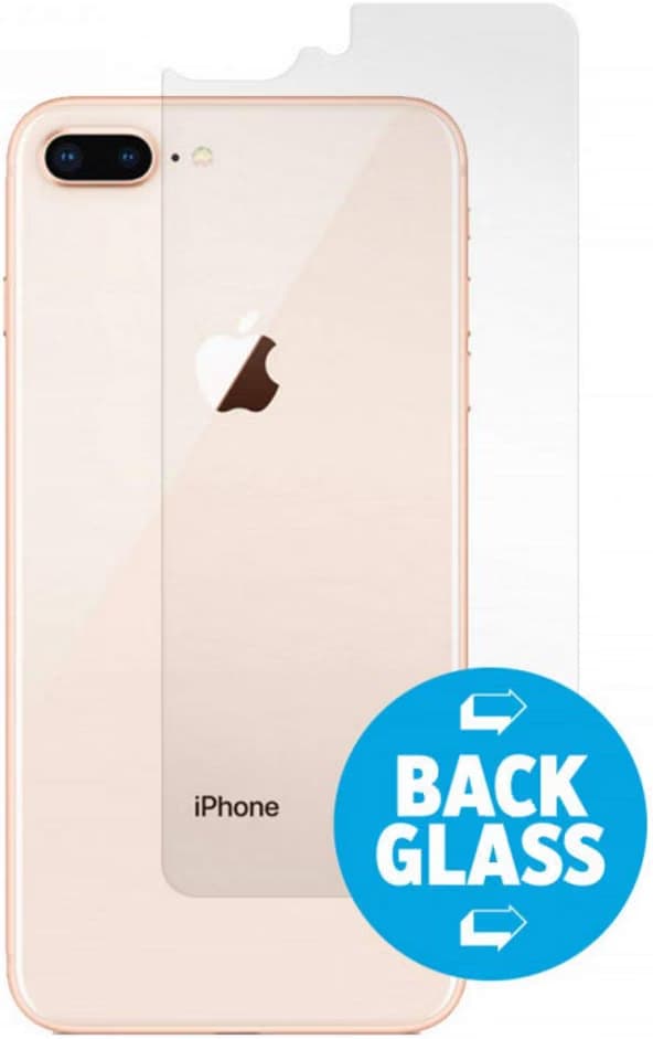 Калено стъклено защитно покритие за задната част на iPhone 7 Plus, iPhone 8 Plus - Gadget Guard Back Tempered Glass Black Ice Edition (прозрачен)