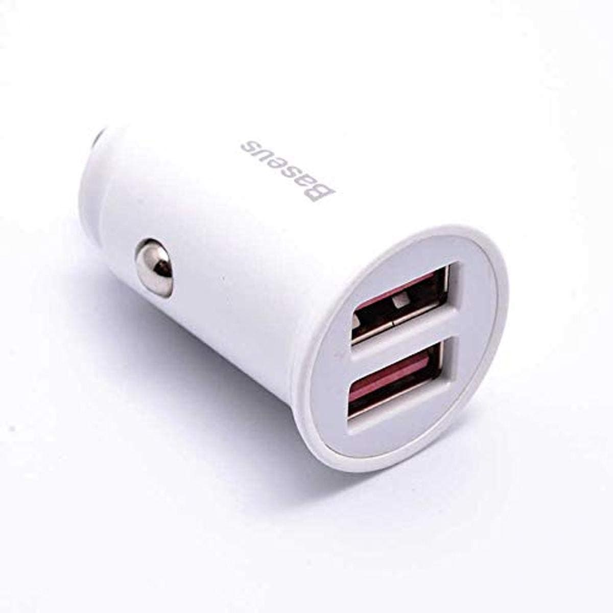 Зарядно за кола Baseus CCALL-YD02, от автомобилна запалка към 2x USB A(ж), 30W, бяло