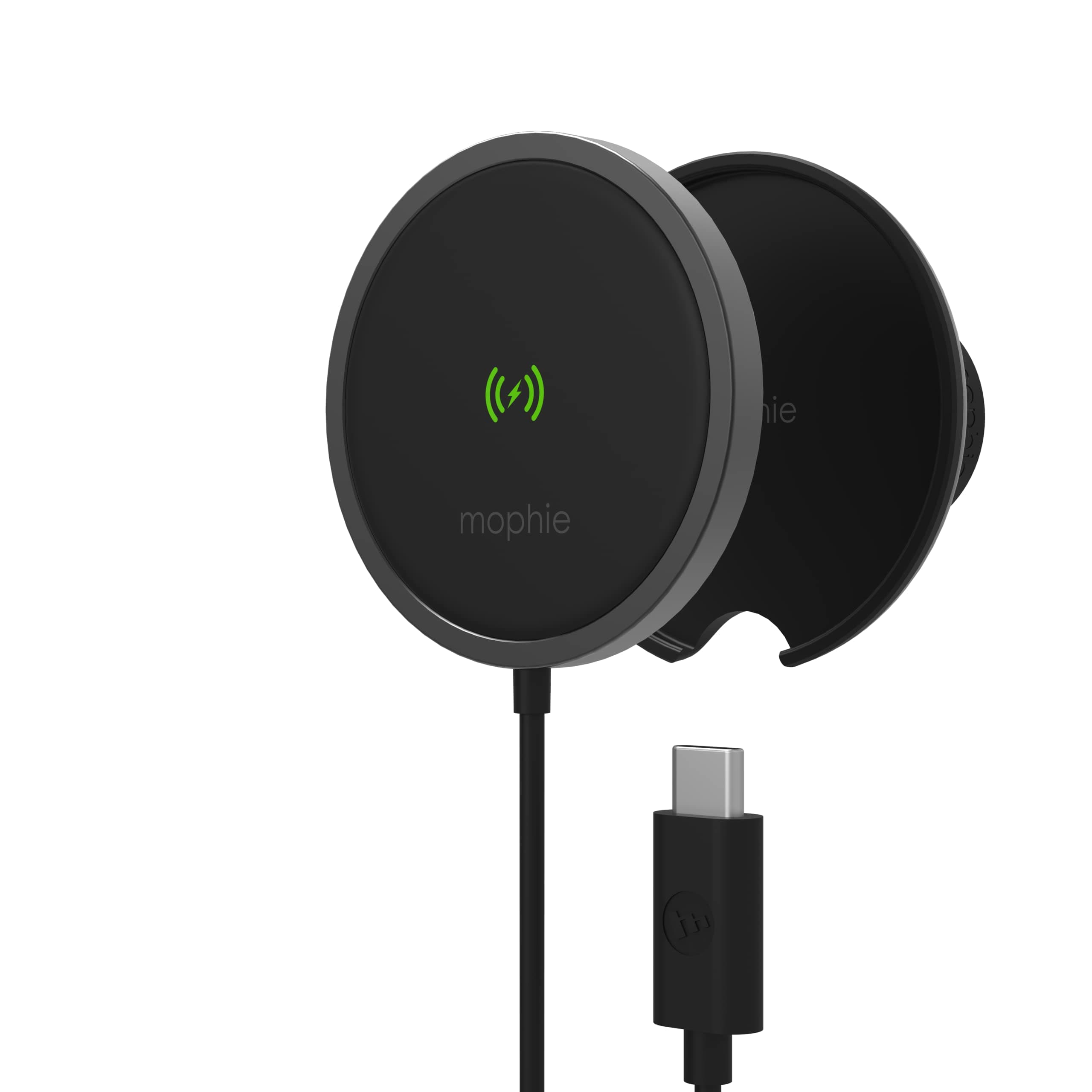 Безжично зарядно за кола Mophie Snap+, Wireless Vent Mount, Black