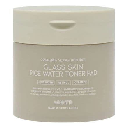 СТЪКЛЕНА КОЖА Тонер - Падове с РЕТИНОЛ OOTD Glass Skin Rice Water Toner Pad