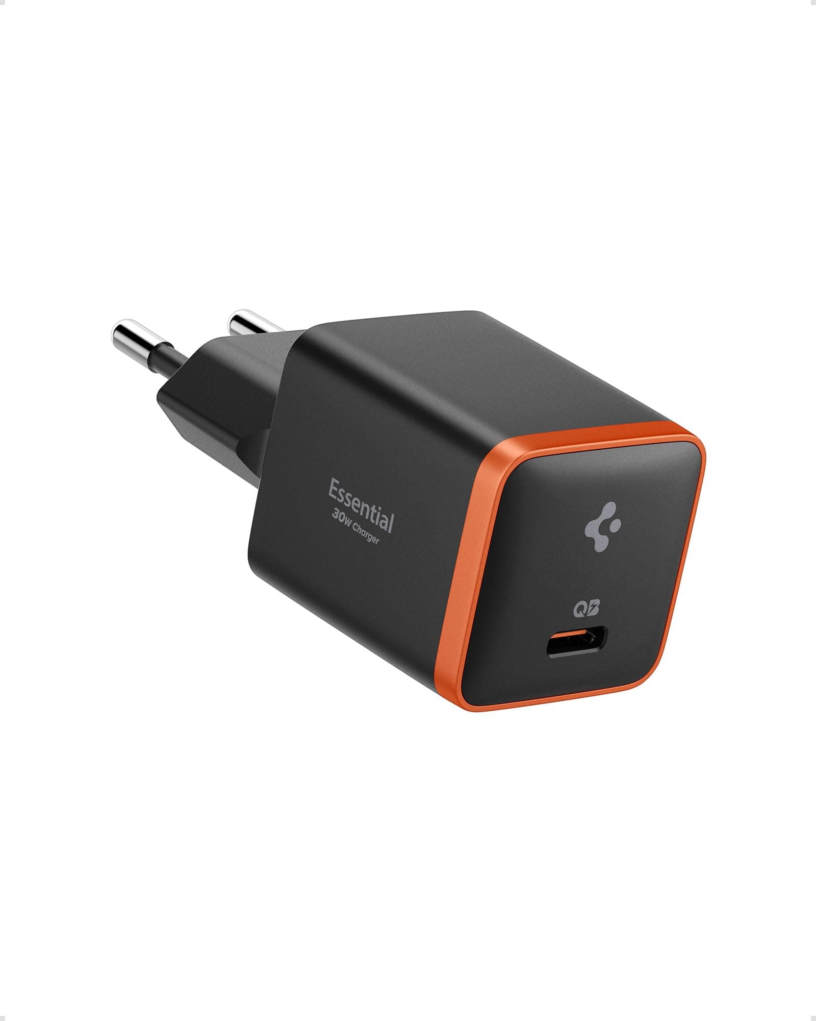 Зарядно устройство Spigen ArcStation Essential, от контакт към 1x USB-C(ж), 20V/1.5A, черно, 30W, PD 3.0