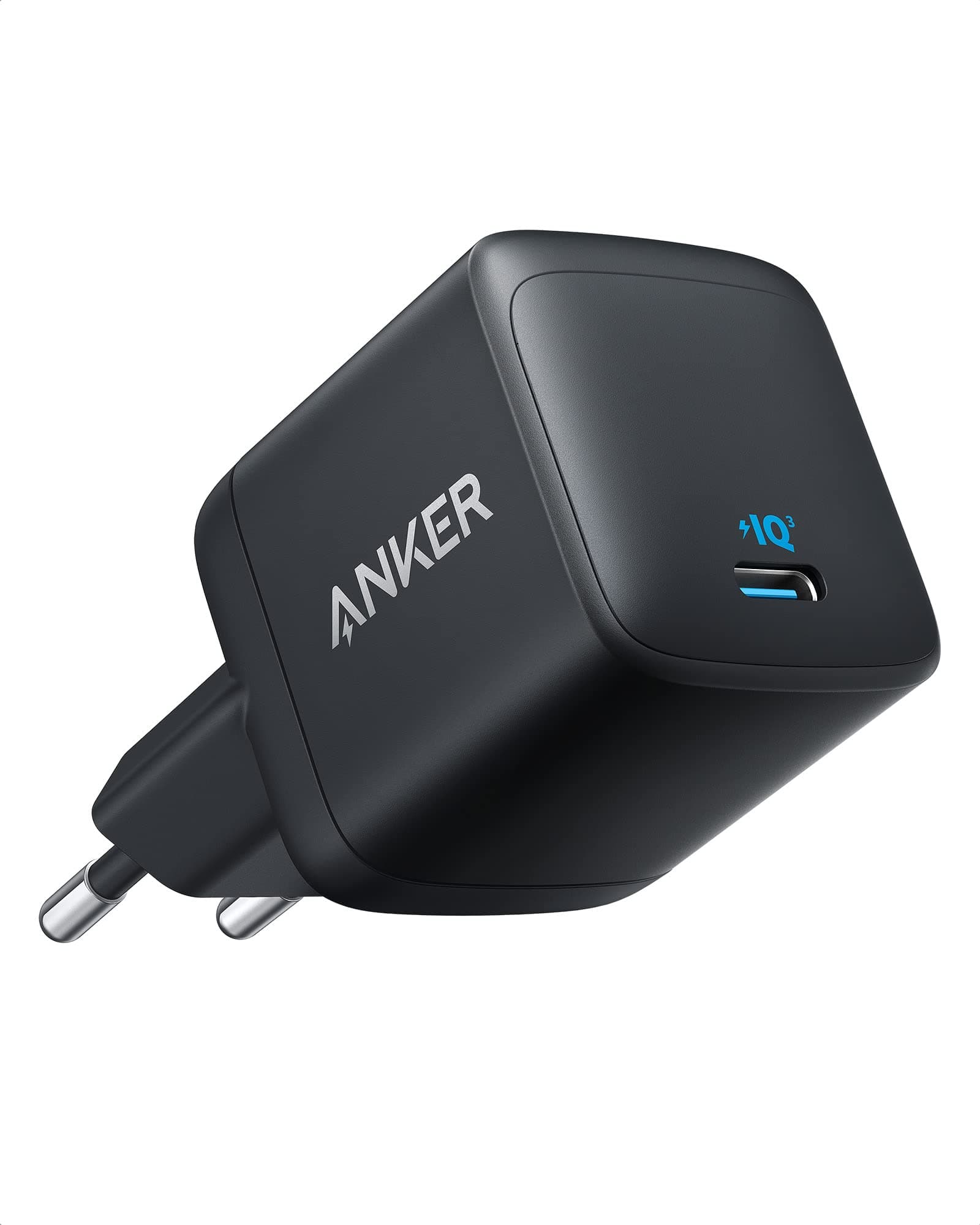 Зарядно устройство Anker 313, от контакт към 1x USB-C(ж), 20V/2.25A, черна, 45W