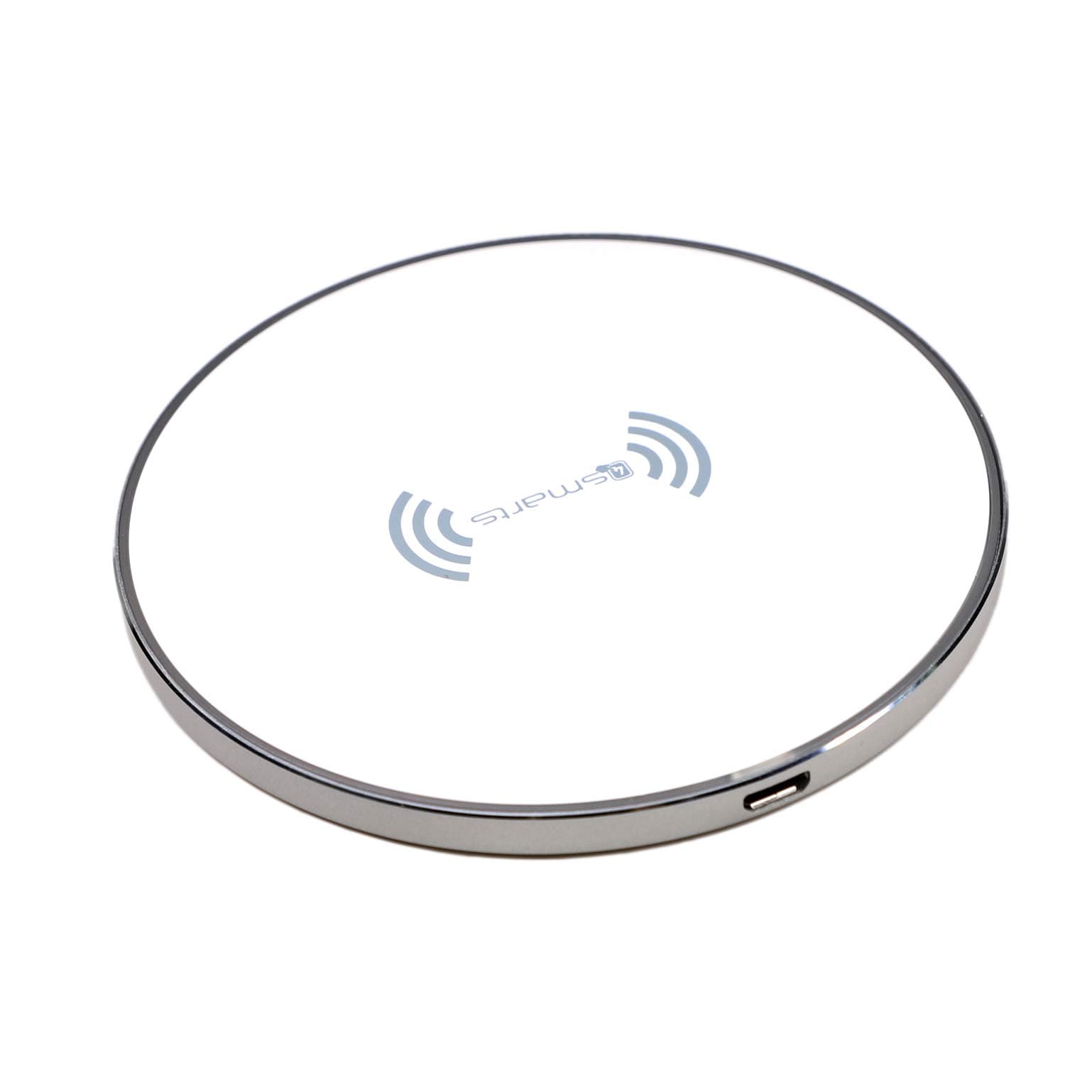 Безжично зарядно 4Smarts VoltBeam Style, от USB-C(ж) към безжично зареждане, 9V/2A, прозрачно, 10W