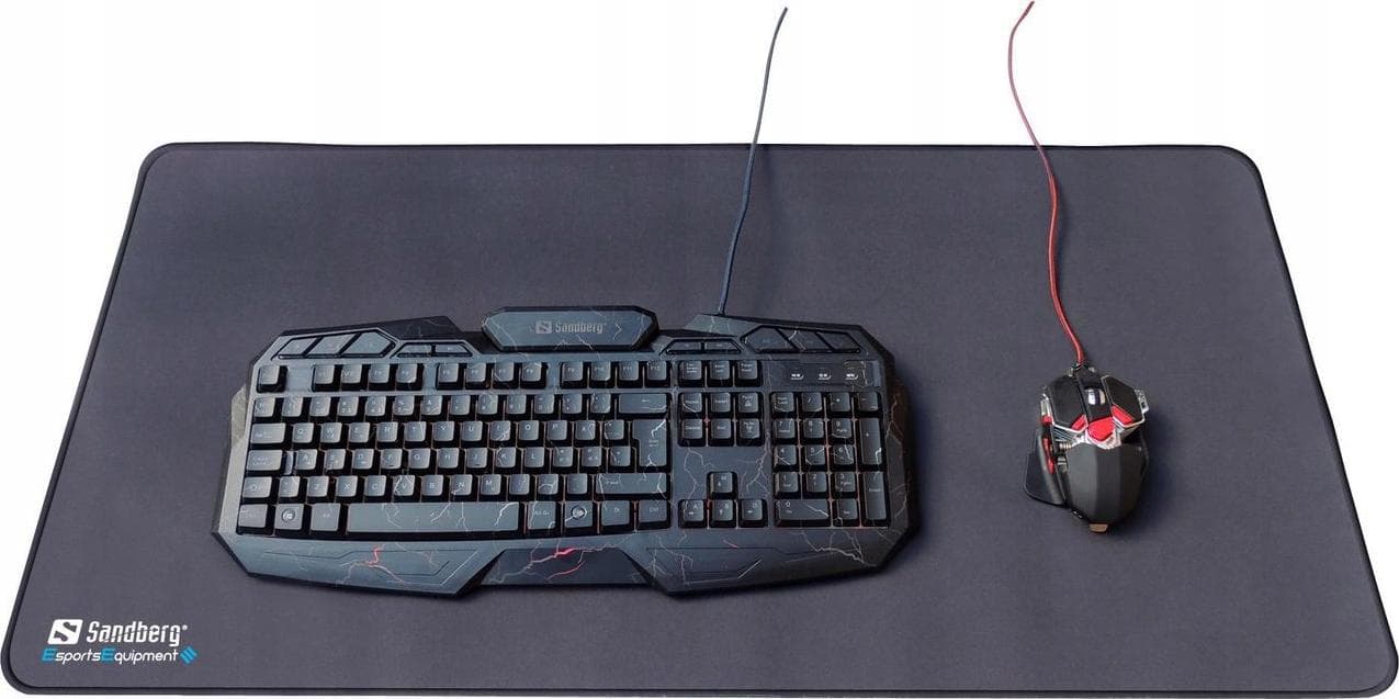 Подложка за мишка Sandberg Gamer Desk Pad XXXL, гейминг, черна, 900 х 450 мм