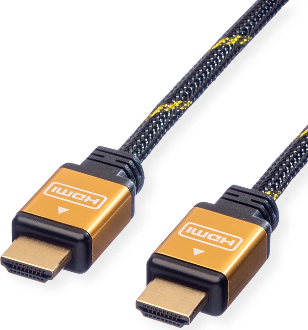 Кабел Roline, HDMI(м) към HDMI(м), 10m, черен, позлатени конектори