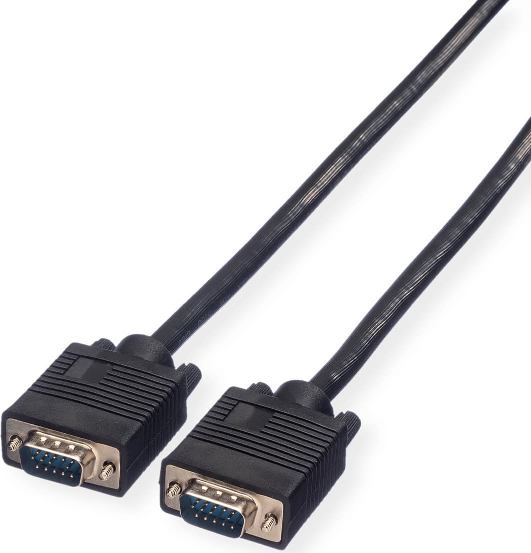 Кабел Roline 11.04.5203, VGA(м) към VGA(м), 3m, черен