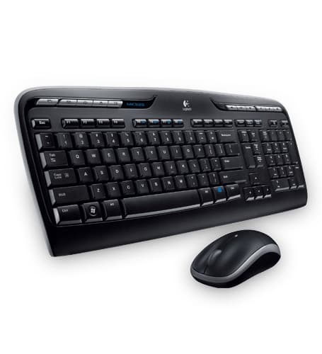 Комплект клавиатура и мишка Logitech MK330 GR (920-00397), безжични, USB, гръцка подредба на клавиатурата, черни