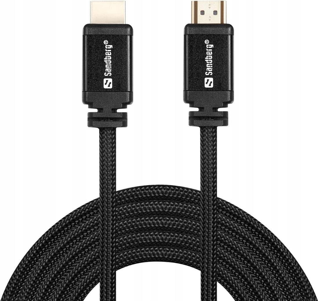Кабел Sandberg 508-99, HDMI(м) към HDMI(м), 3m, черен, Ethernet