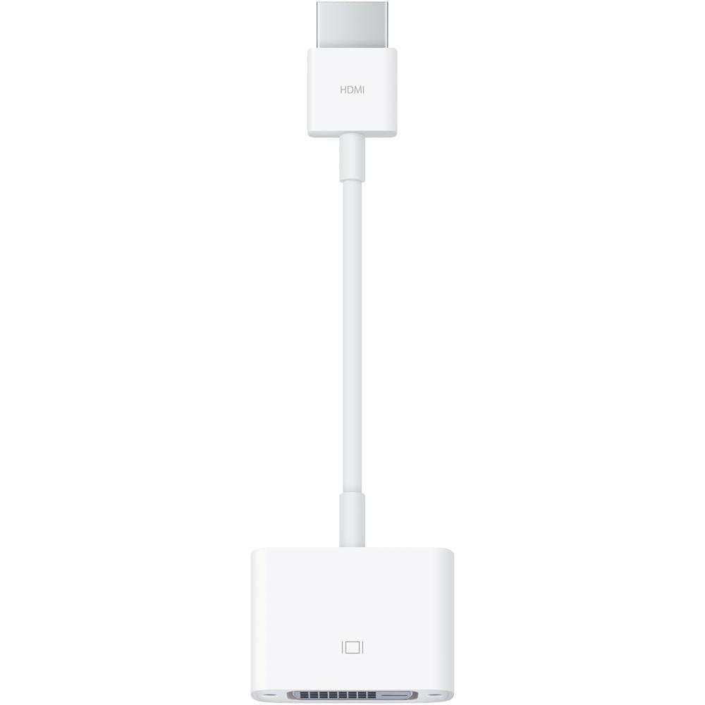 Преходник Apple mjvu2zm/a, HDMI(м) към DVI(ж), бял