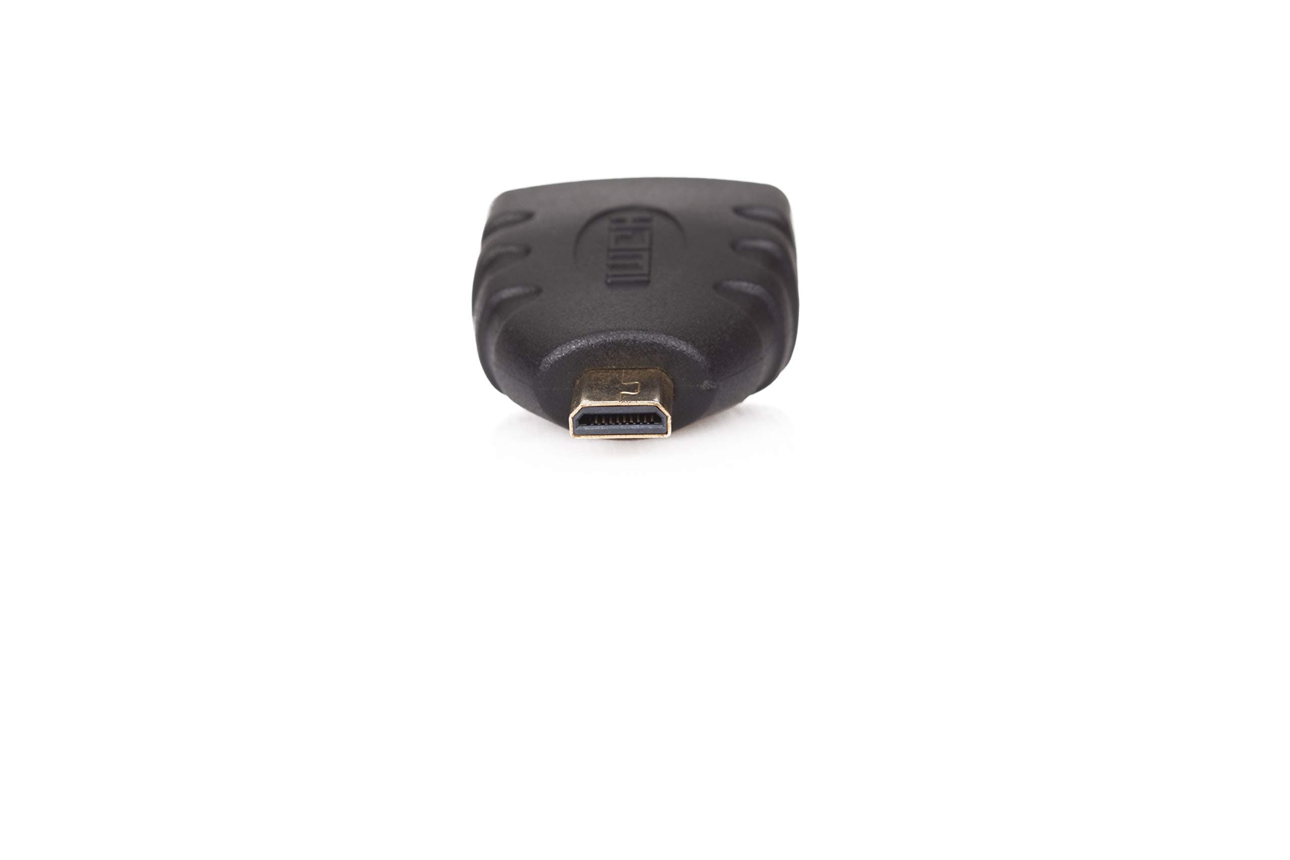 Преходник Vcom CA325, от HDMI(ж) към microHDMI(Type D)(м), екраниран, позлатени конектори, черен