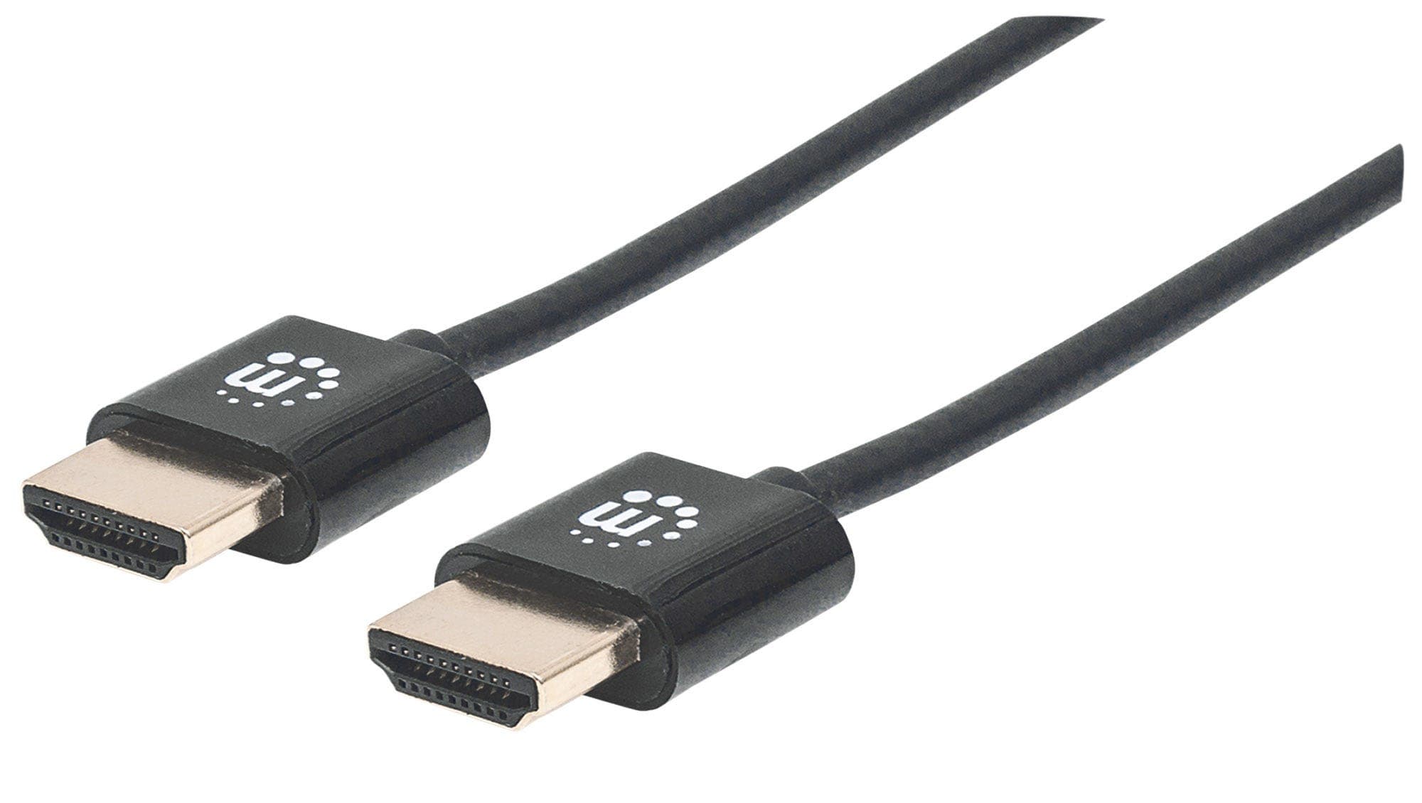 Кабел Manhattan 394376, от HDMI(м) към HDMI(м), 3m, черен