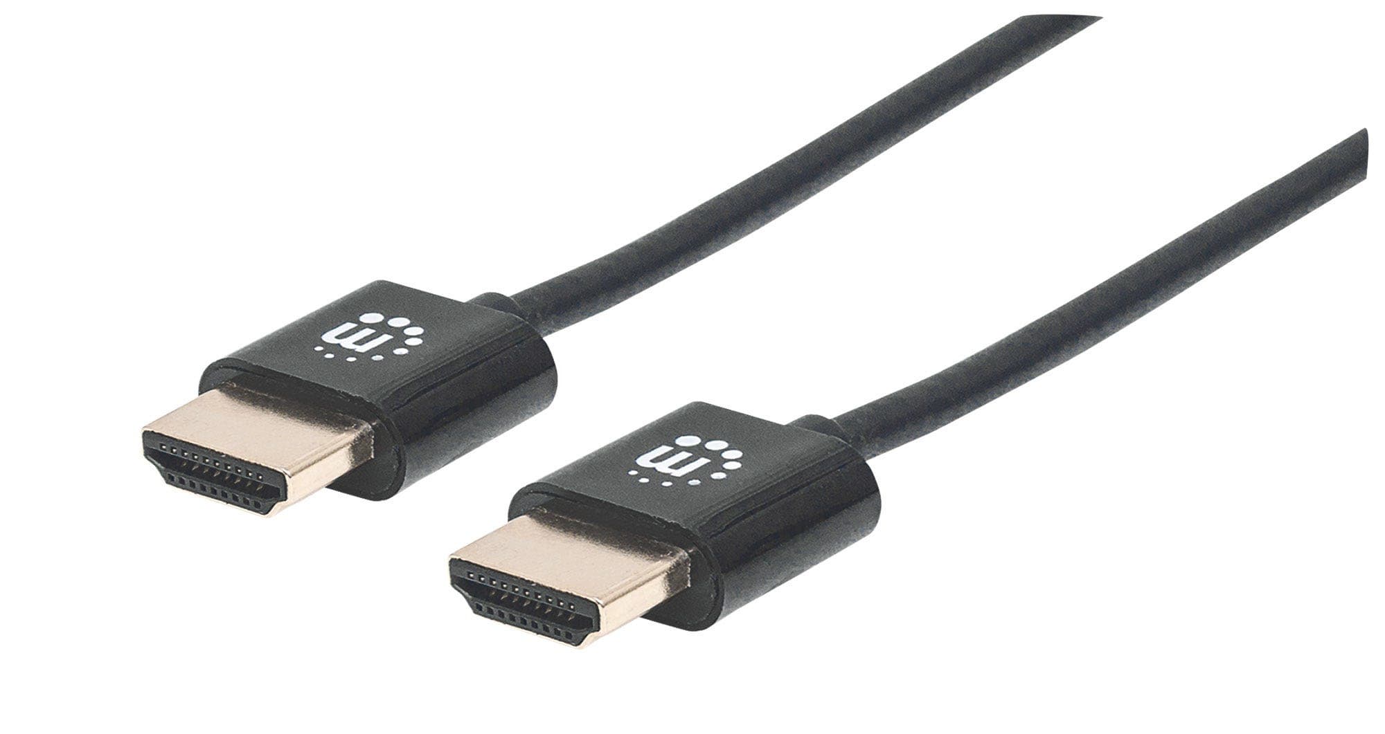 Кабел Manhattan 394352, от HDMI(м) към HDMI(м), 1m, черен