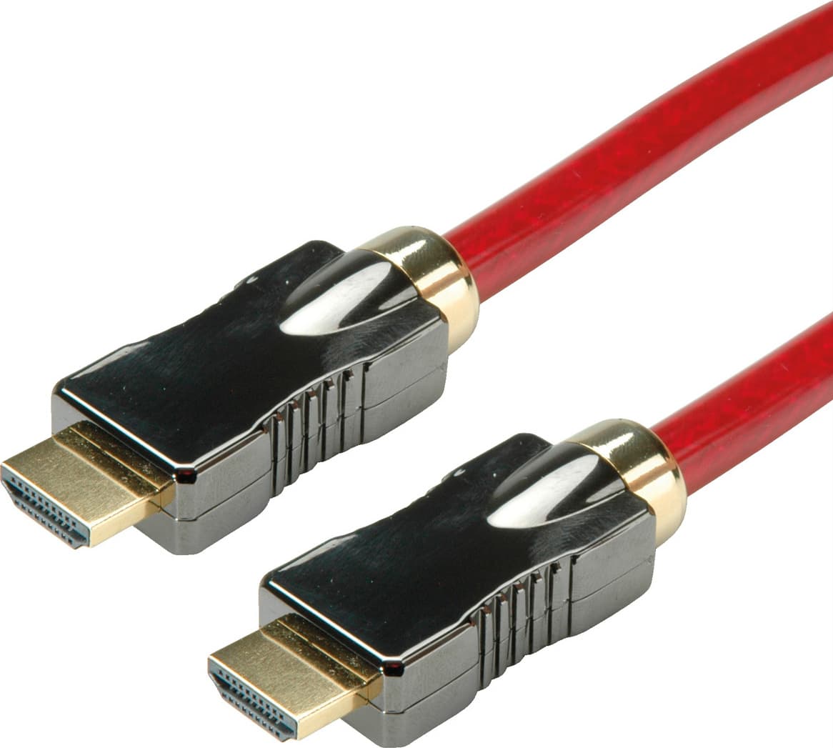 Кабел Roline 11.04.5903, от HDMI(м) към HDMI(м), 3м, червен