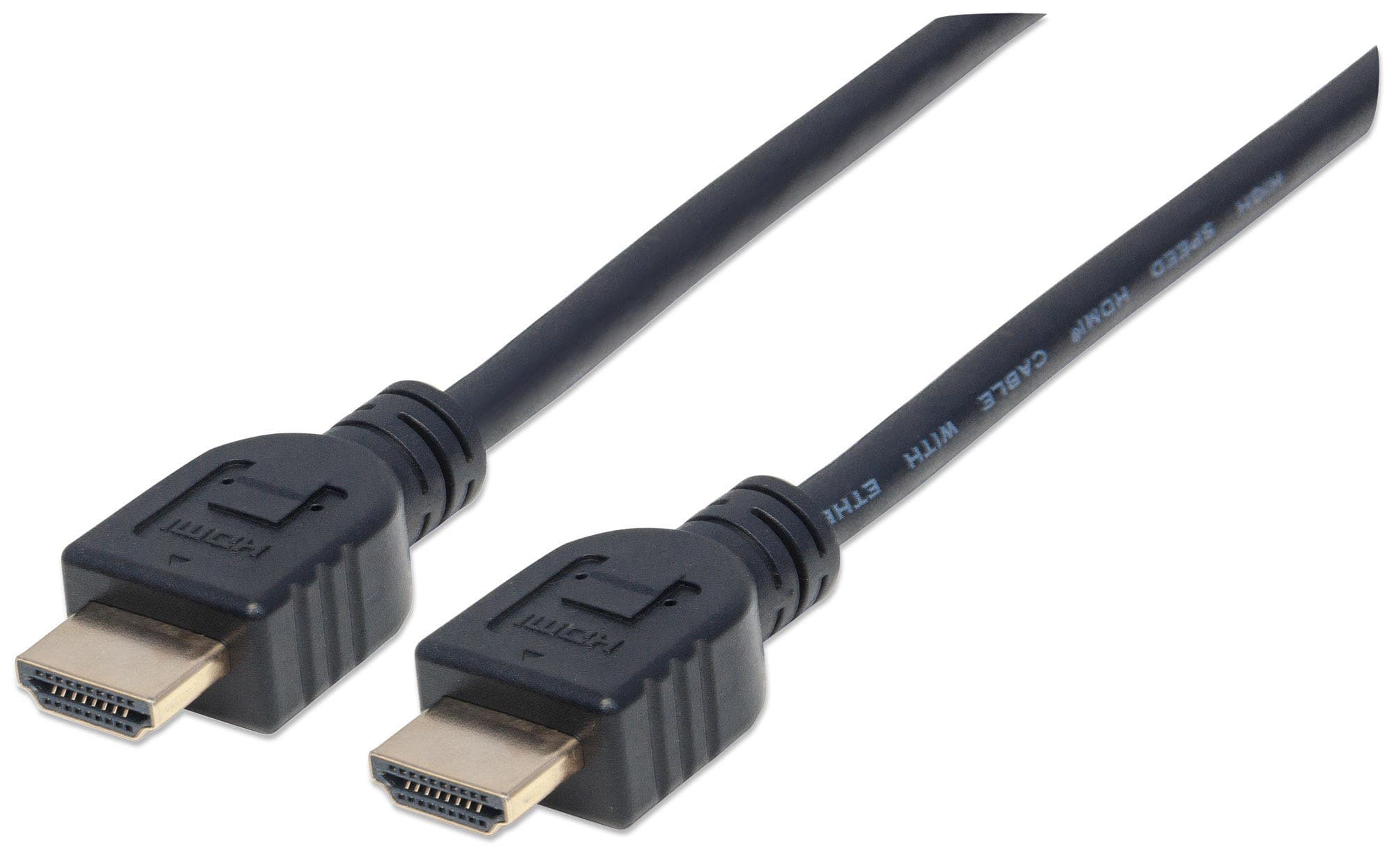 Кабел Manhattan 353939, от HDMI(м) към HDMI(м), 1.8м, черен
