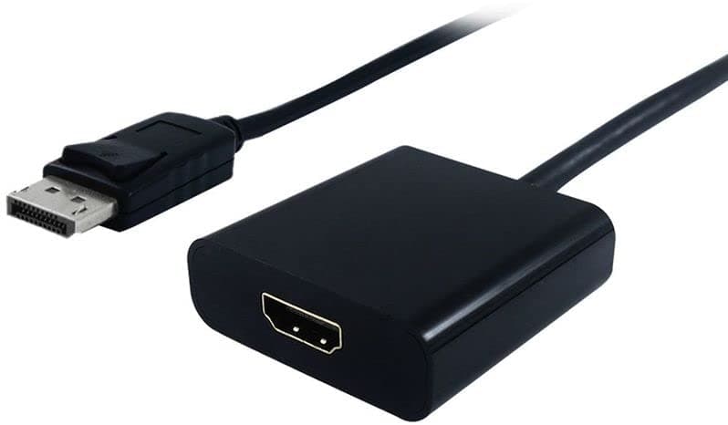 Преходник Roline S3203-10, DisplayPort(м) към HDMI(ж), черен