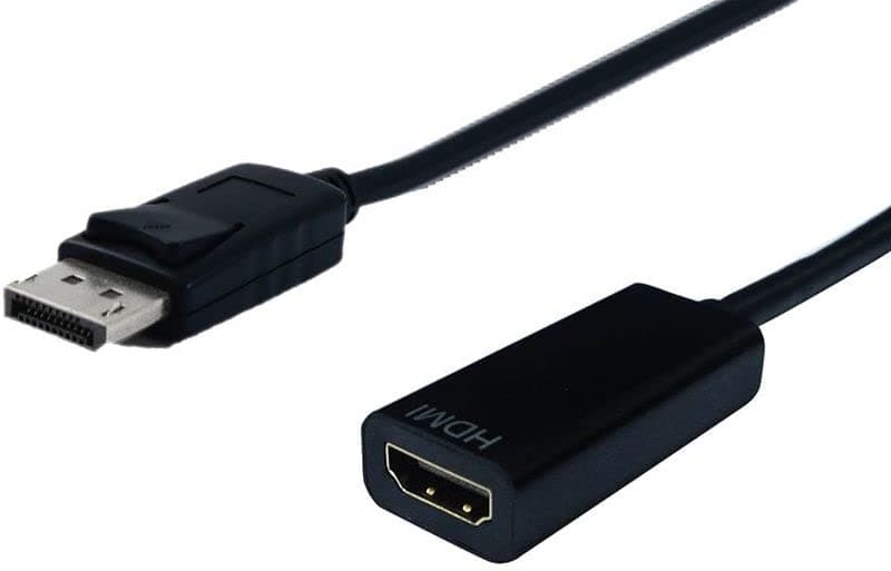 Преходник Roline S3204-10, DisplayPort(м) v1.2 към HDMI(ж), черен