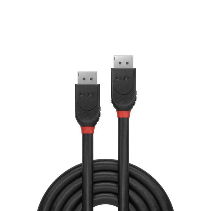 Кабел Lindy 36490, от DisplayPort(м) към DisplayPort(м), 0.5m, черен