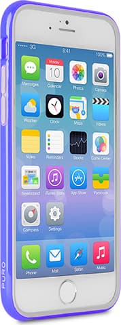 Силиконов бъмпер за iPhone 6 Plus, iPhone 6S Plus - Puro Bumper Frame (син)