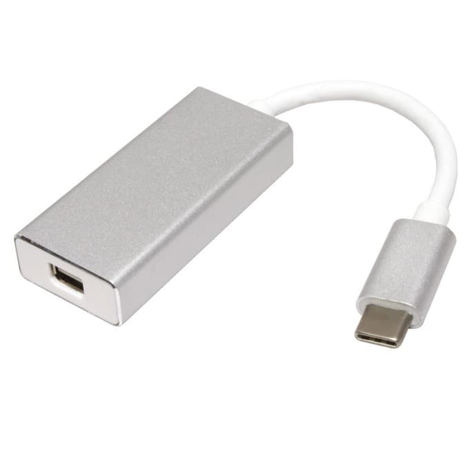 Адаптер Roline 12.03.3225, от USB Type-C(м) към DisplayPort(ж), бял