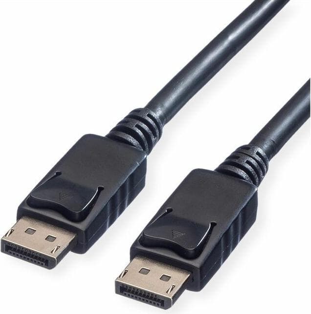 Кабел Roline 11.99.5767, от DisplayPort(м) към DisplayPort(м), 4096x2560 @60Hz, 1.5m, черен