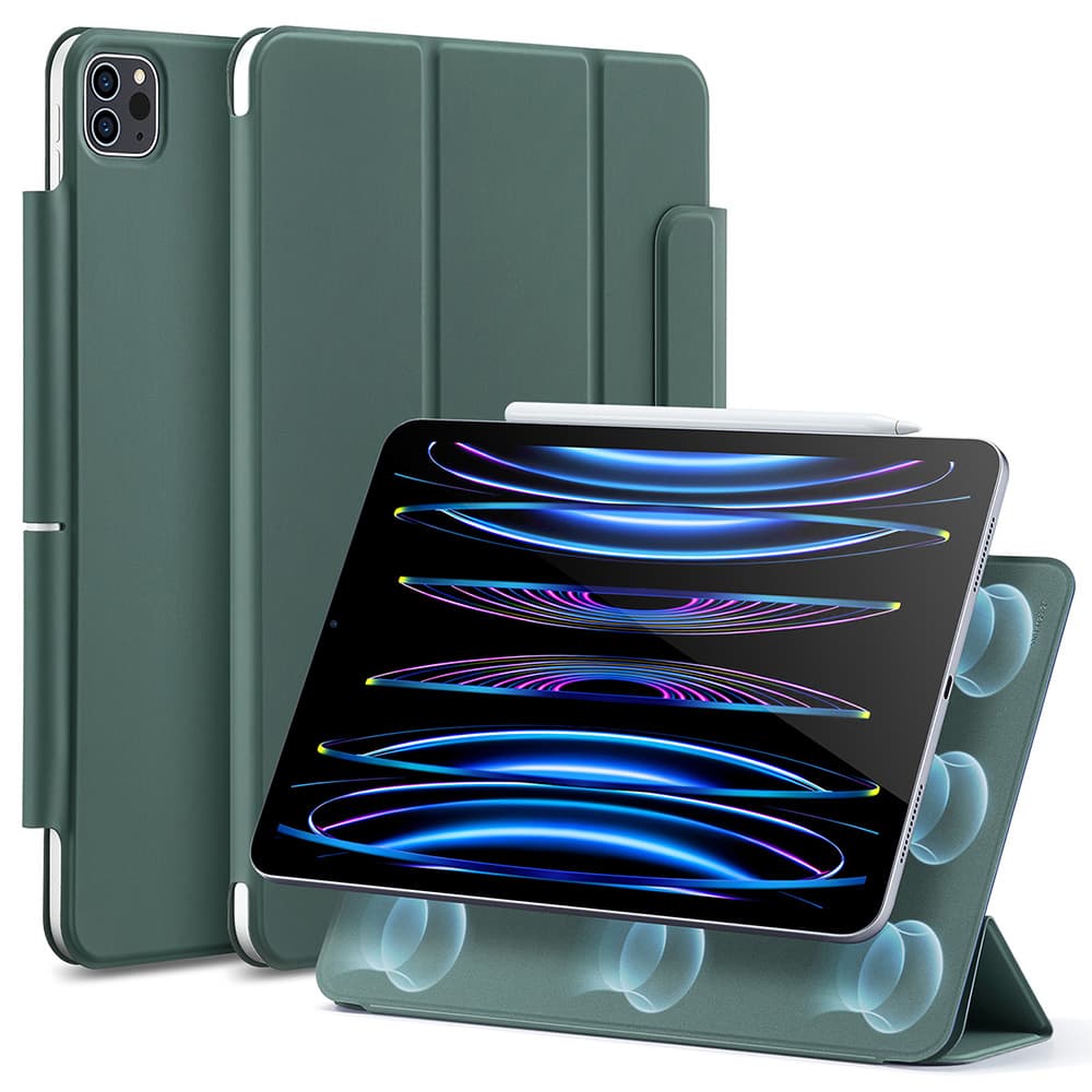 Калъф за таблет ESR Rebound Magnetic Case за Apple iPad Pro 11 M1 (2021) / Pro 11 (2020/2018), с поставка, зелен
