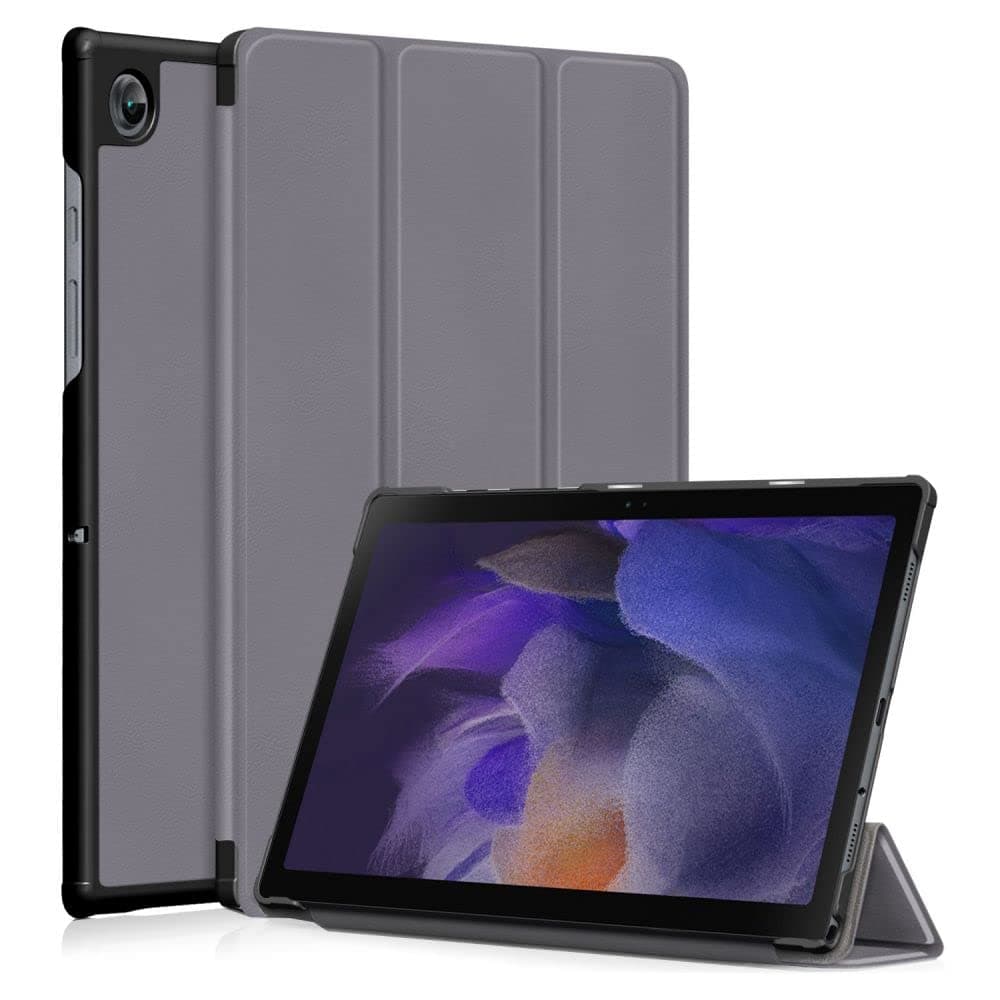 Калъф за таблет Tech-Protect Smartcase, за Samsung Galaxy Tab A8 10.5 X200/X205, кожен, сив