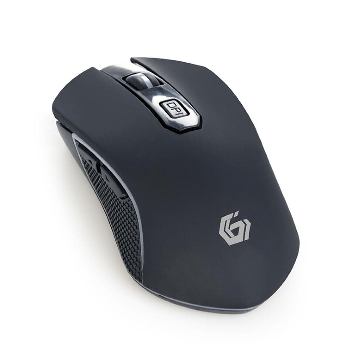 Мишка Gembird MUSGW-6BL-01 Firebolt, оптична (3200 dpi), безжична, черна, USB, 6 бутона, RGB подсветка