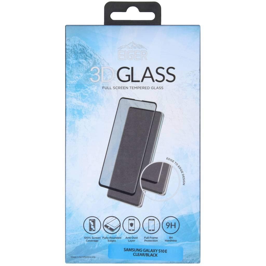 Протектор от закалено стъкло /Tempered Glass/, Eiger 3D Glass Case Friendly, за Samsung Galaxy S10e