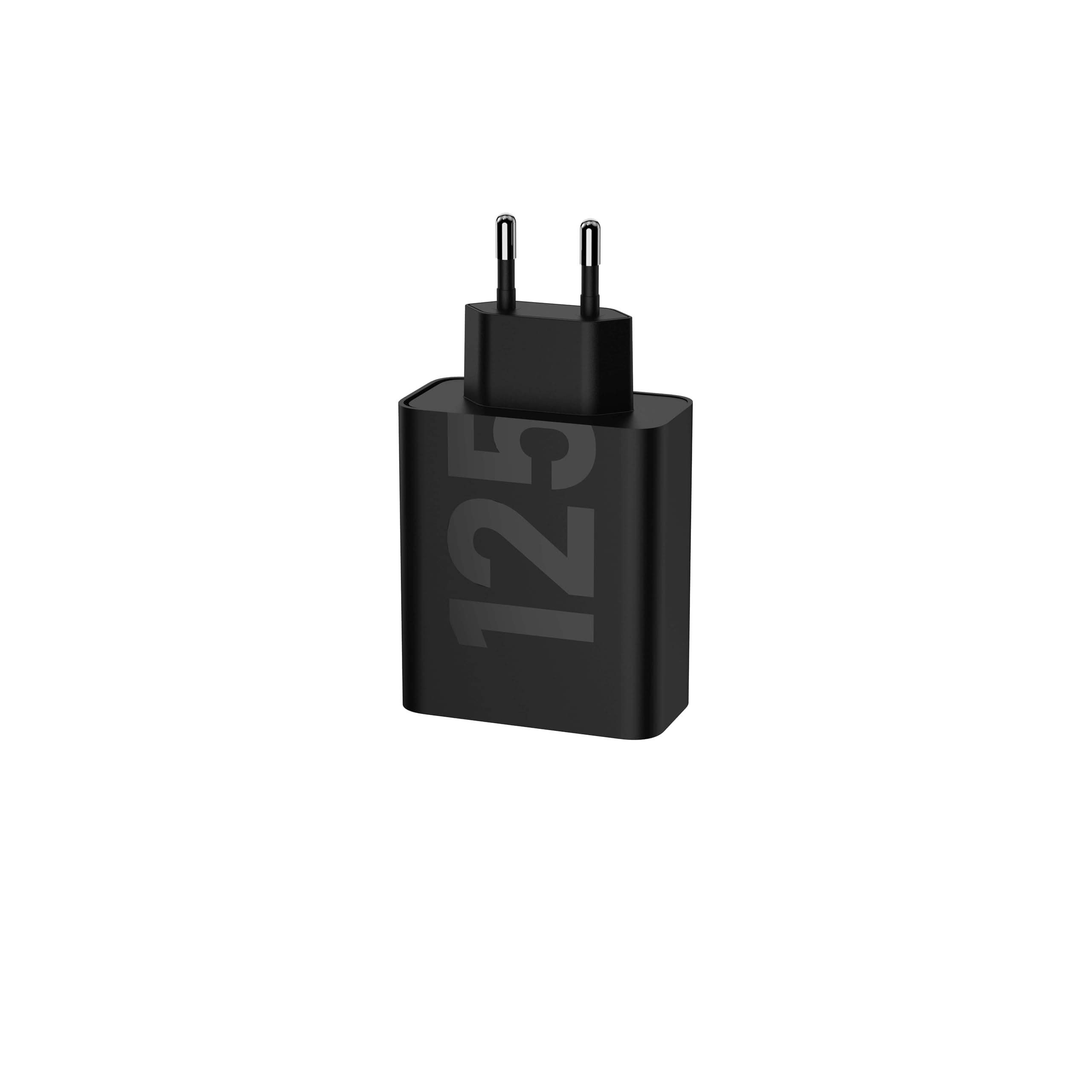 Захранване за ел. мрежа с 2xUSB изходи с технология за бързо зареждане и USB-C кабел - Motorola GaN TurboPower Fast Wall Charger Dual USB-C 125W(черен)