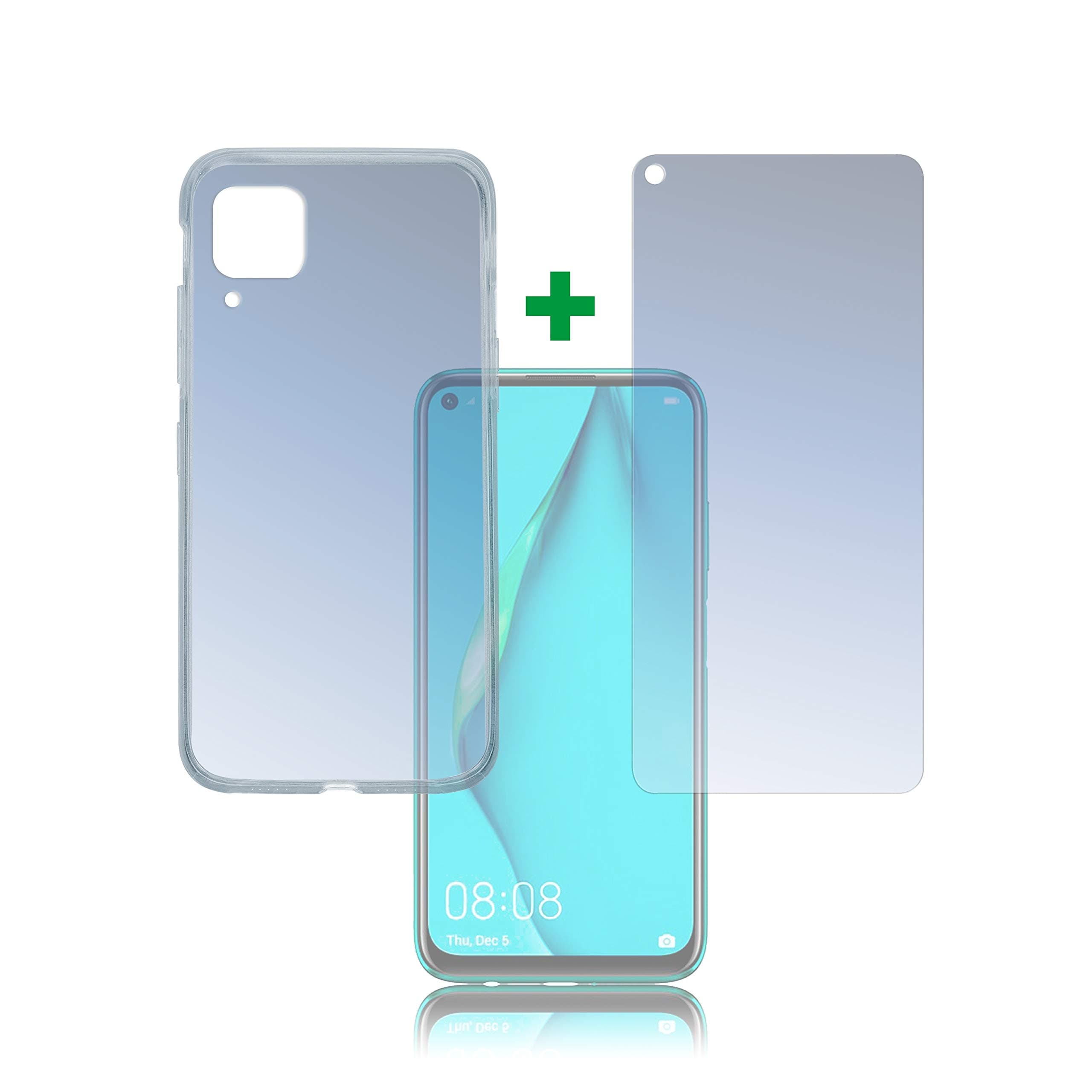 Протектор от закалено стъкло /Tempered Glass/, 4smarts, за Huawei P40 Lite, силиконов (TPU) кейс