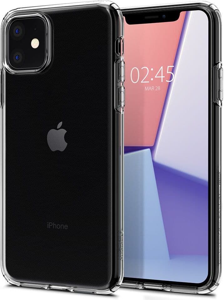 Калъф за Apple iPhone 11, термополиуретанов, Spigen Liquid Crystal 076CS27179, прозрачен