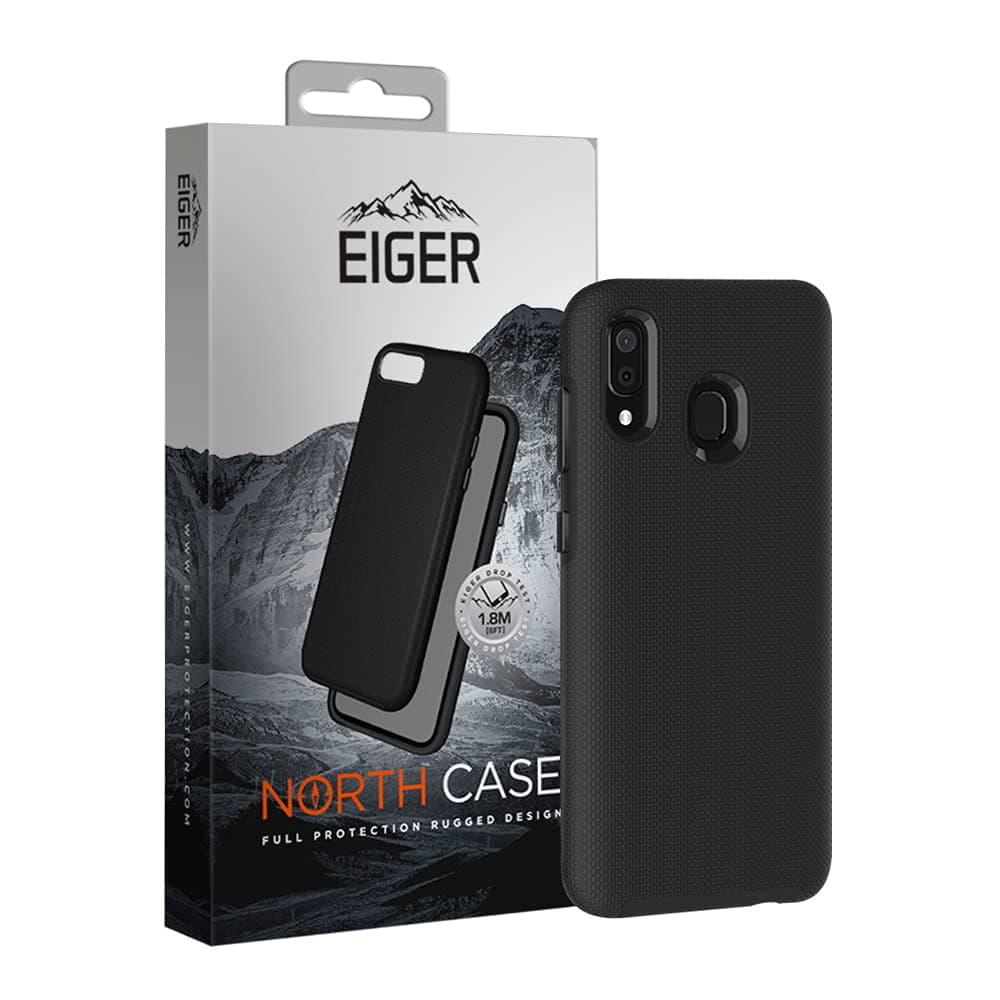 Калъф за Samsung Galaxy A30, хибриден, Eiger North Case EGCA00145, удароустойчив, черен