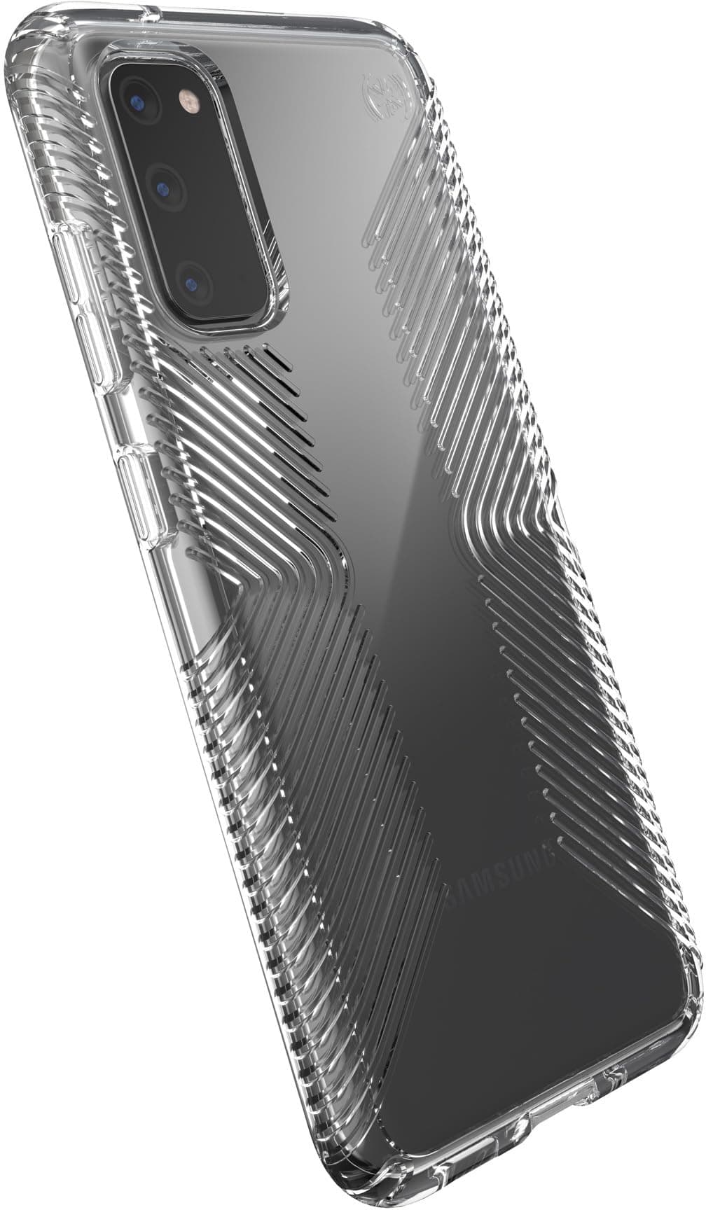 Калъф за Samsung Galaxy S20, хибриден, Speck Presidio Grip 136319-5085, удароустойчив, прозрачен