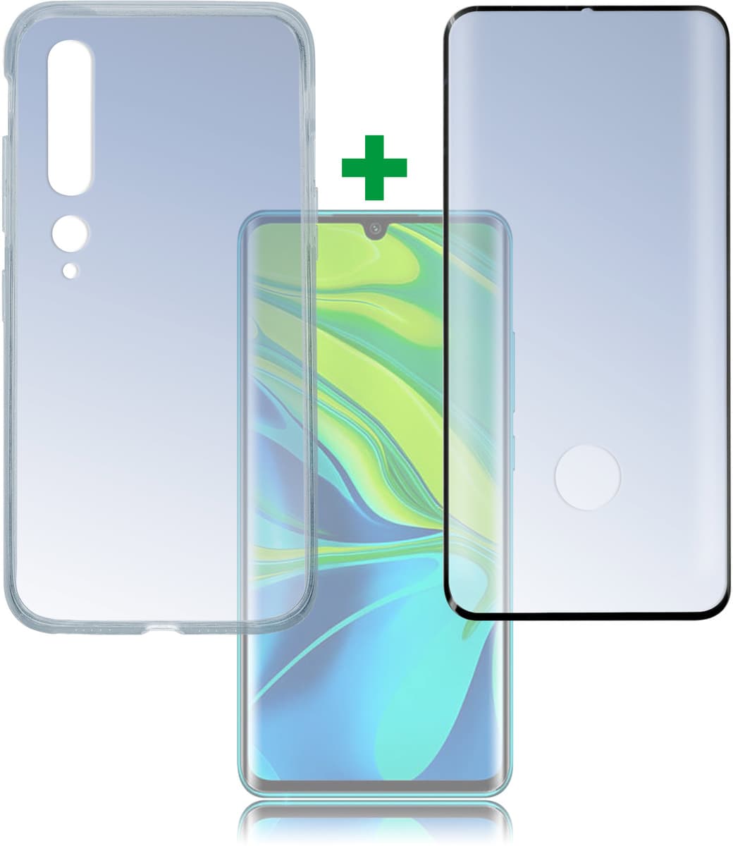 Протектор от закалено стъкло /Tempered Glass/, 4smarts, за Xiaomi Mi Note 10, Mi Note 10 Pro, силиконов (TPU) кейс