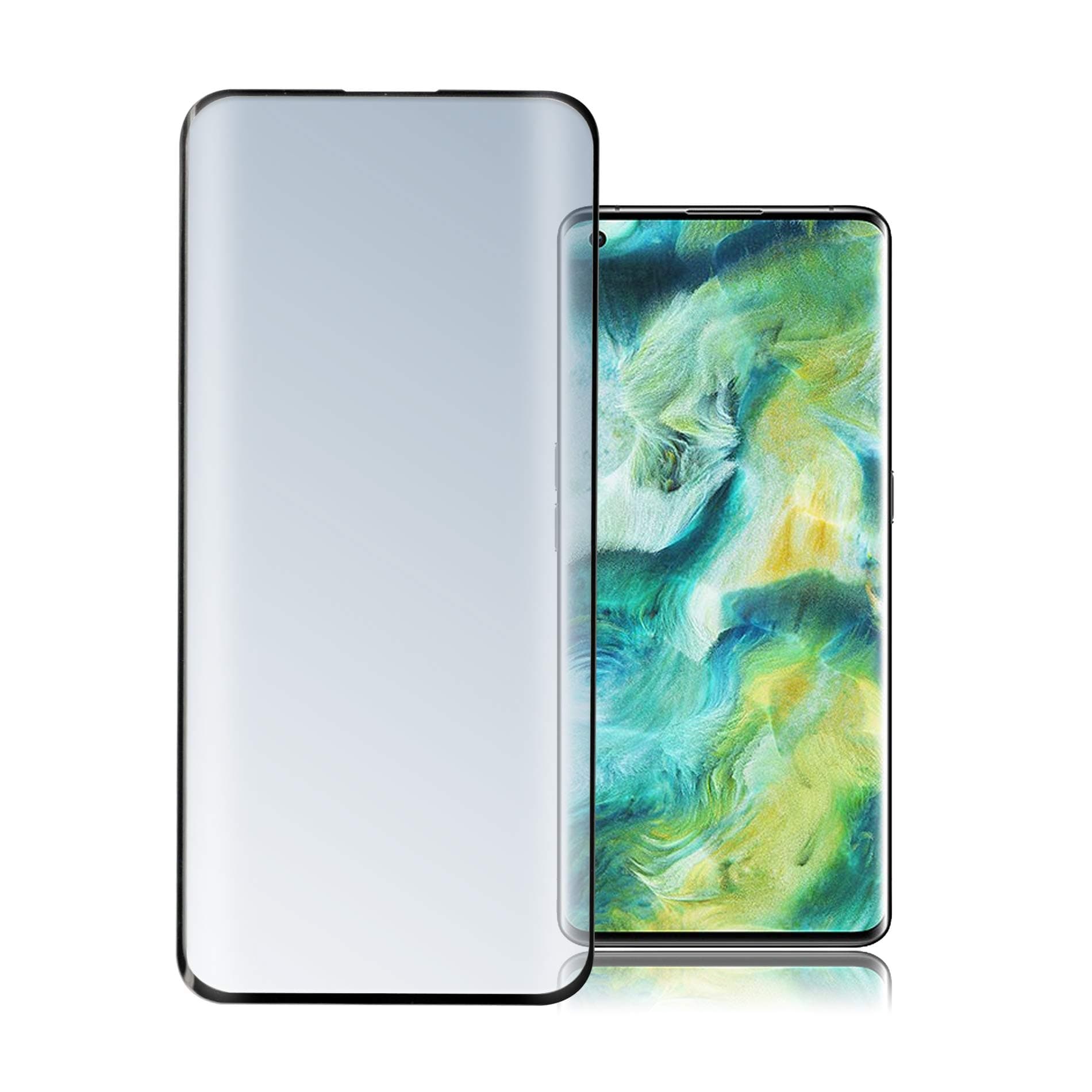 Протектор от закалено стъкло /Tempered Glass/, 4smarts, за Oppo Find X2, прозрачен-черен