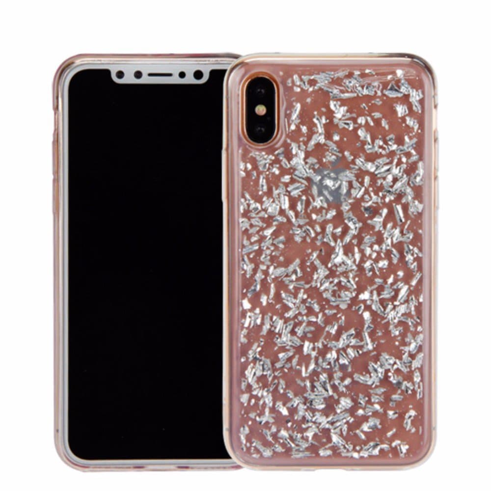 Калъф за Apple iPhone XS/X, термополиуретанов, Redneck Mydas (RNCS02074), прозрачен/сребрист