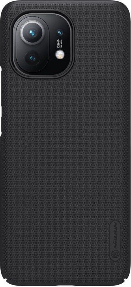 Калъф за Xiaomi Mi 11, поликарбонатов, Nillkin Super Frosted Shield Case, черен