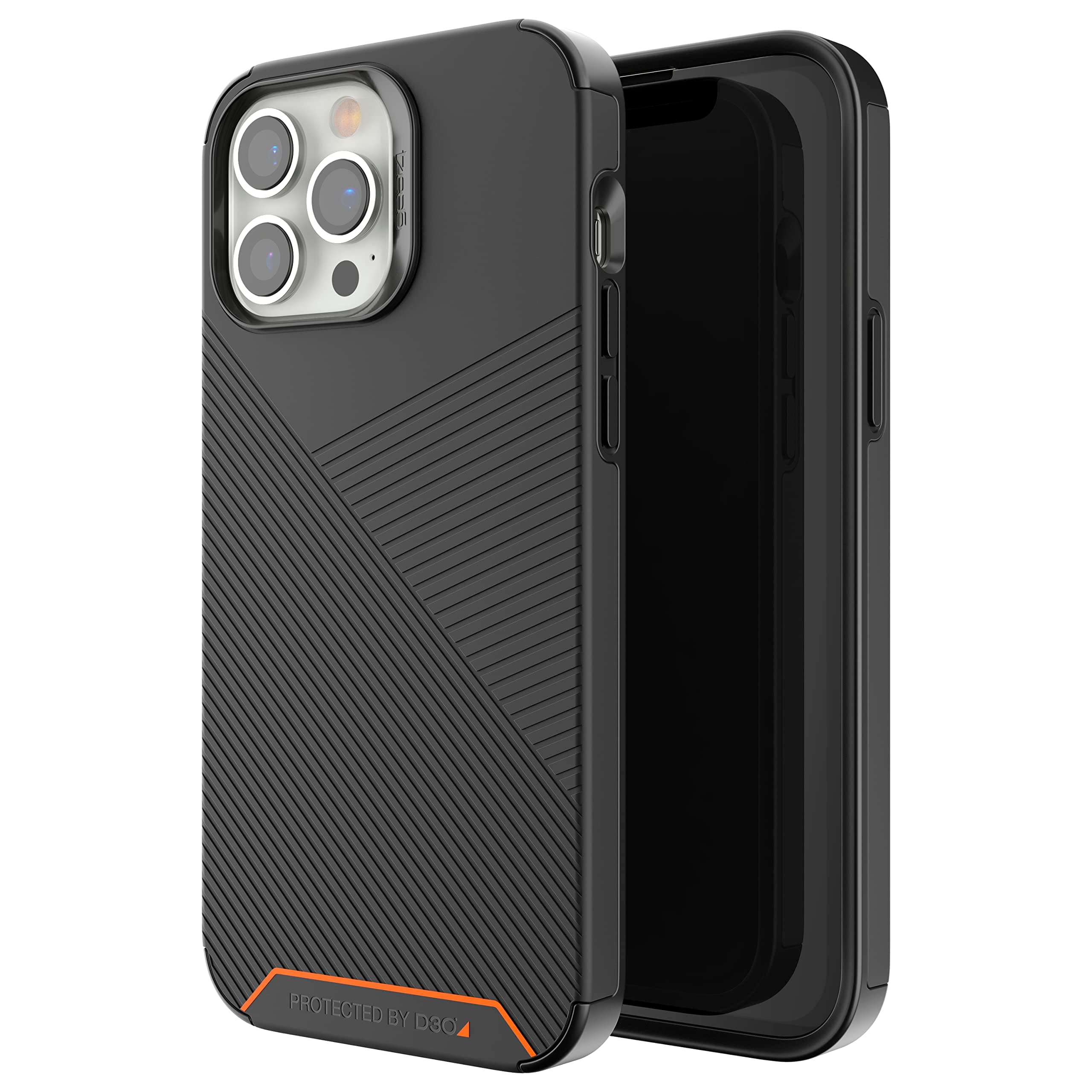 Калъф за Apple iPhone 13 Pro Max, пластмаса, Gear4 Santa Cruz Snap, антимикробен, MagSafe, черен