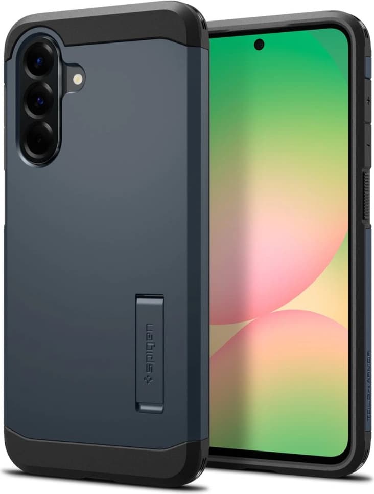 Хибриден кейс с най-висока степен на защита за Samsung Galaxy A56 5G - Spigen Tough Armor Case (тъмносив)