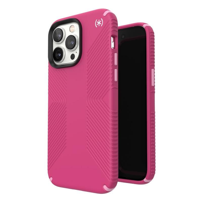 Калъф за Apple iPhone 14 Pro Max, Speck Presidio 2 Grip, антимикробно покритие, розов