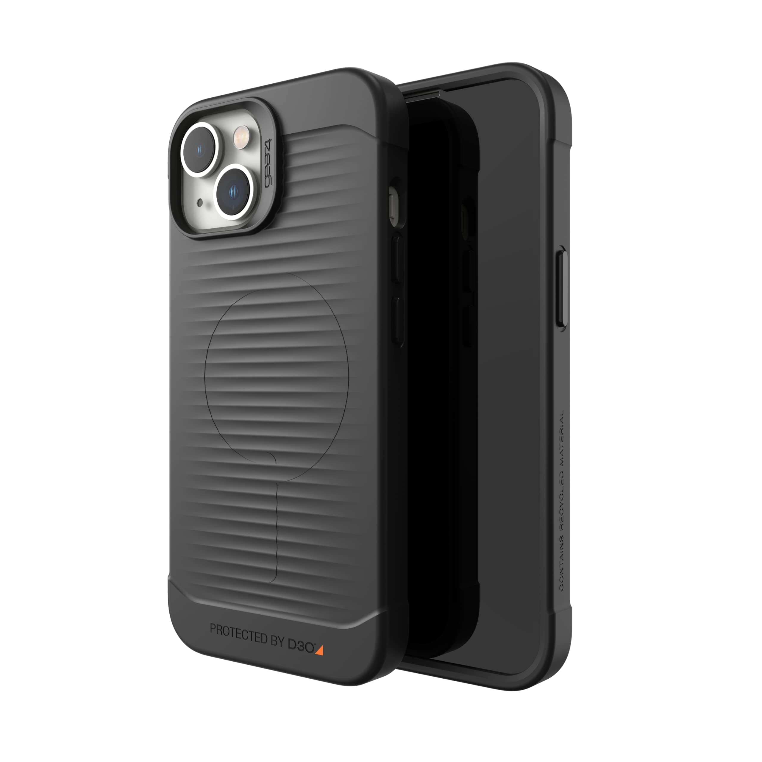 Калъф за Apple iPhone 14, Gear4 D3O Havana Snap, черен