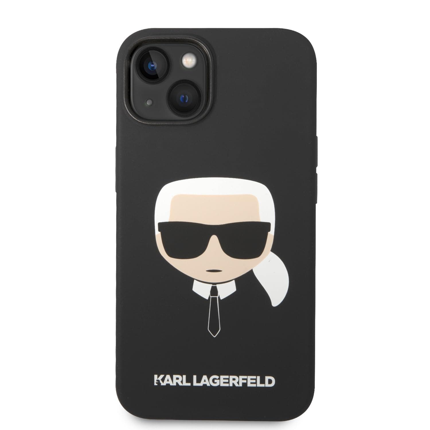 Калъф за Apple iPhone 14 Plus, силиконов, Karl Lagerfeld Liquid Silicone Karl Head, черен
