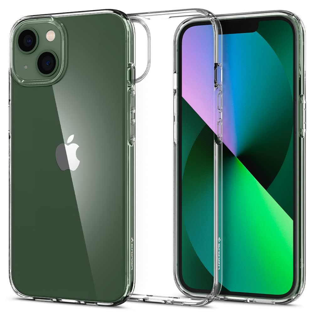 Калъф за iPhone 13, тънък силиконов, Spigen Liquid Crystal Case, прозрачен