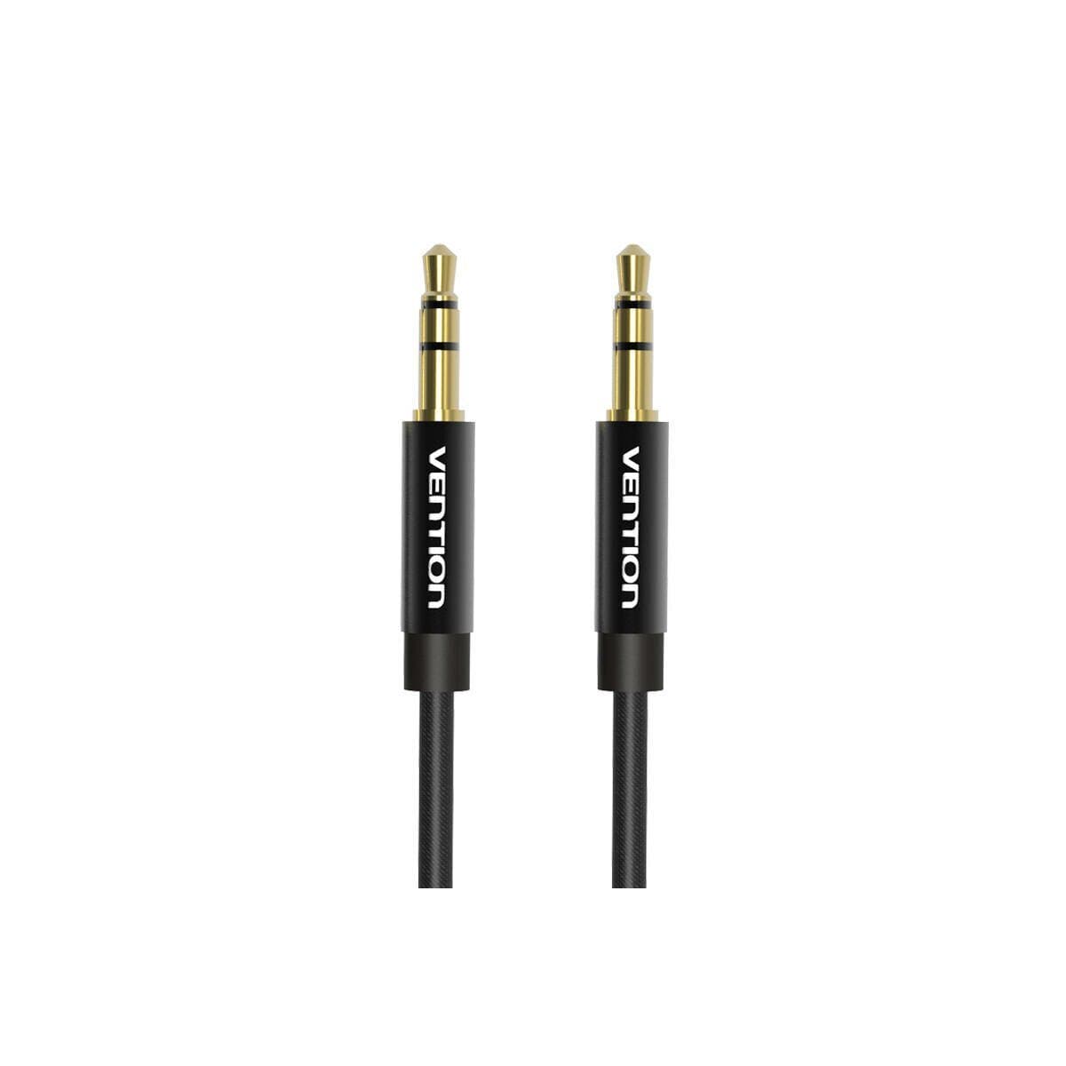 Качествен 3.5 мм. аудио кабел (150 см) - Vention BAGBG Stereo Audio Aux Cable (черен)