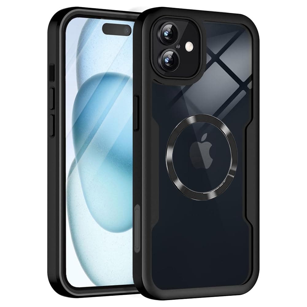 Калъф за Apple iPhone 16 Plus, хибриден (термополиуретан и поликарбонат), Techsuit ColorVerse 360 MagSafe Protective Hybrid Case, удароустойчив, прозрачен